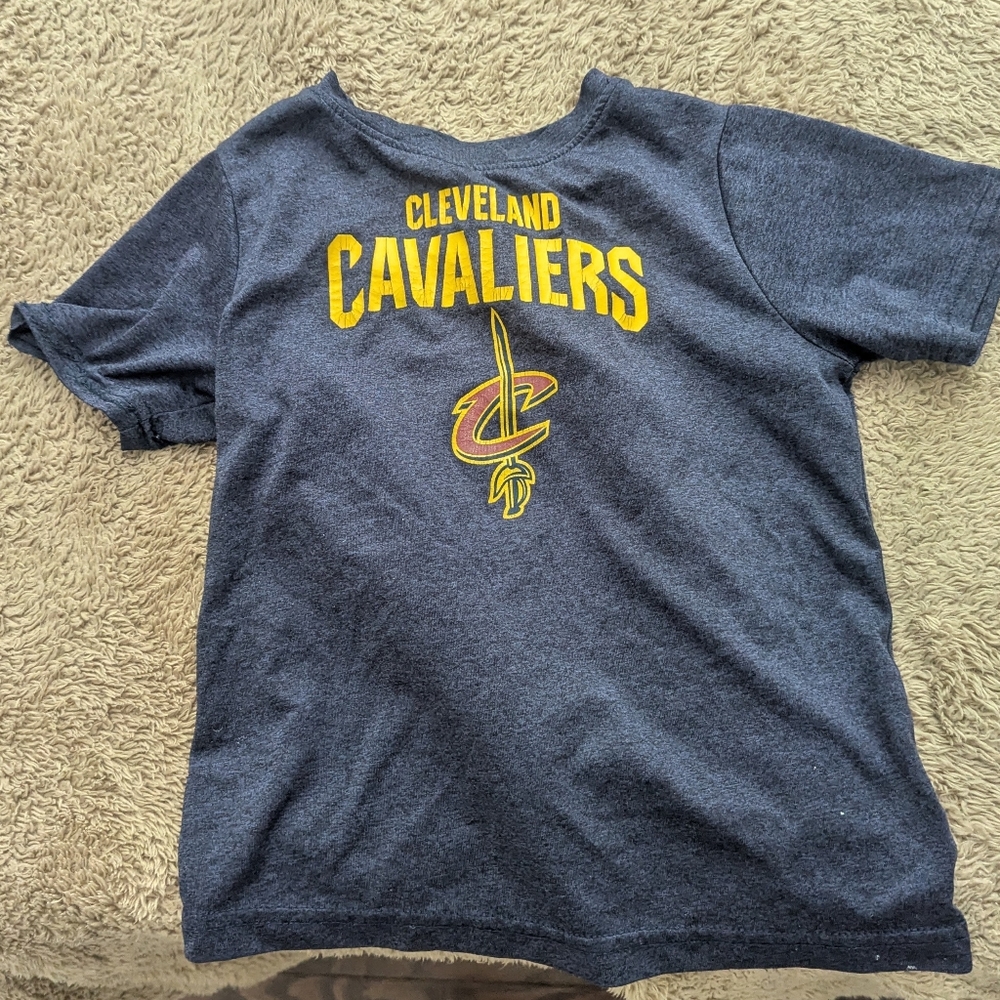 NBA Cleveland Cavaliers Kids Tee - Charcoal and Yellow